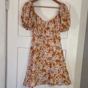 Floral Puff Sleeve Dress